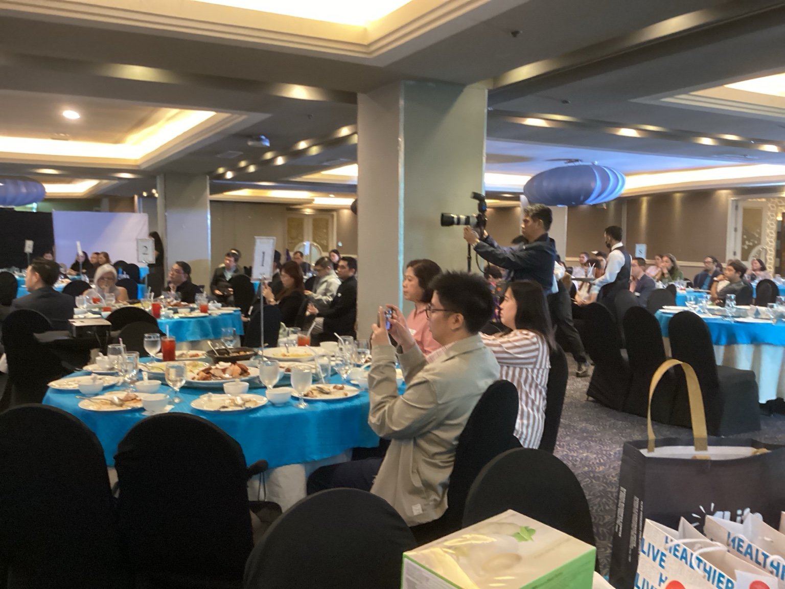 Guests attending the Taal Vista Hotel event in Tagaytay